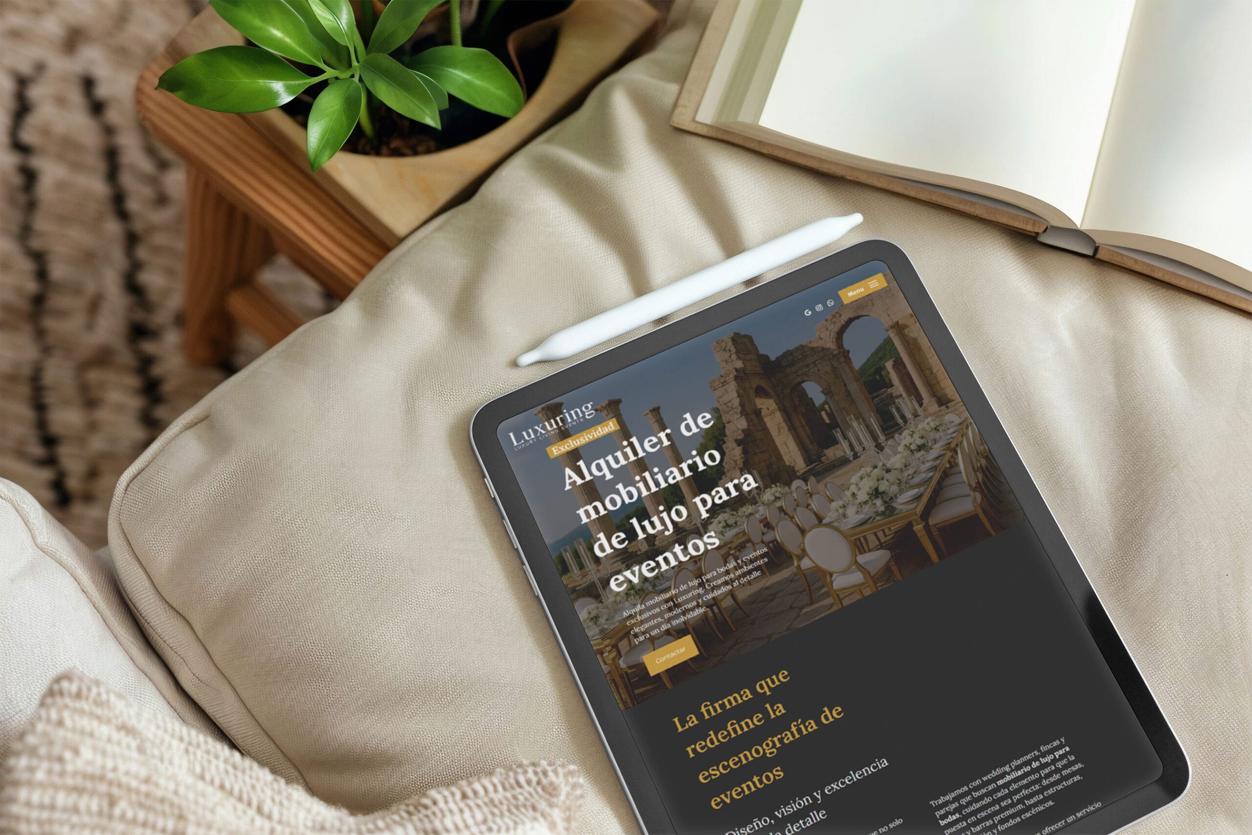 Luxuring alquiler de mobiliario de lujo para bodas y eventos exclusivos